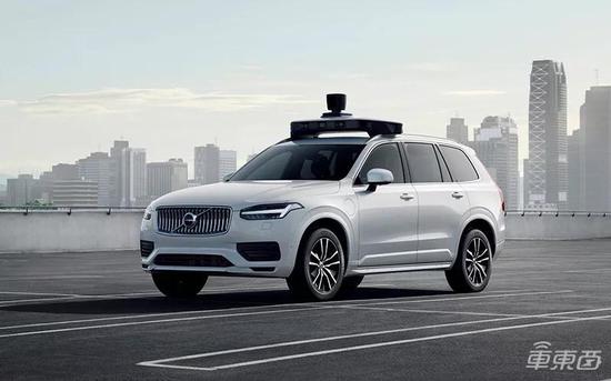 ▲沃尔沃为Uber打造的量产级自动驾驶汽车