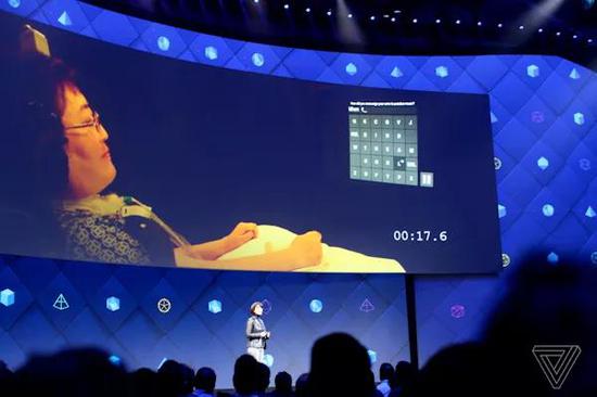 ▲Facebook在2017年F8大会上公布脑机接口项目