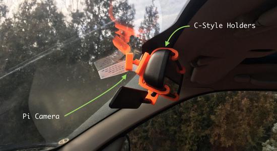 图 3：Pi Camera 支撑结构的侧视图